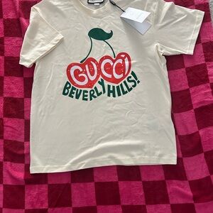 Gucci Women’s Cream Cherry T-Shirt